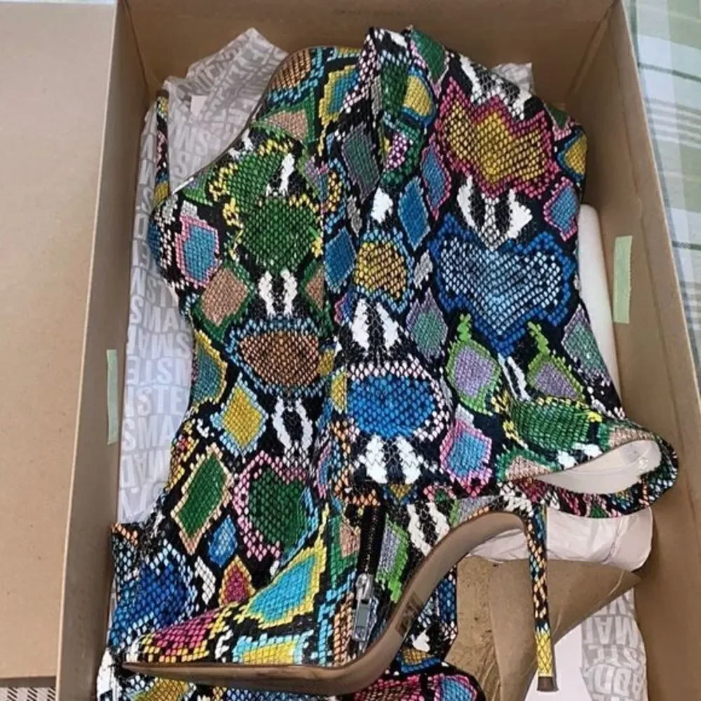 Vava bright multi Boot Over Knee Pointy Toe Boot‎ - Picture 4 of 8